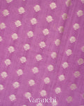 Dusty Orchid Pure Chiniya Silk Saree 
