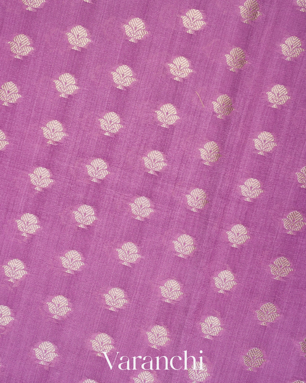 Dusty Orchid Pure Chiniya Silk Saree 