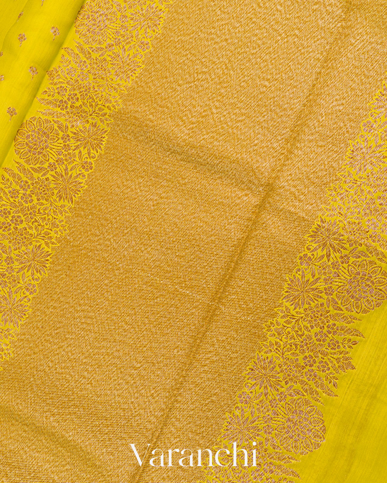 Light Lemon Green Pure Chiniya Silk Handloom Saree 