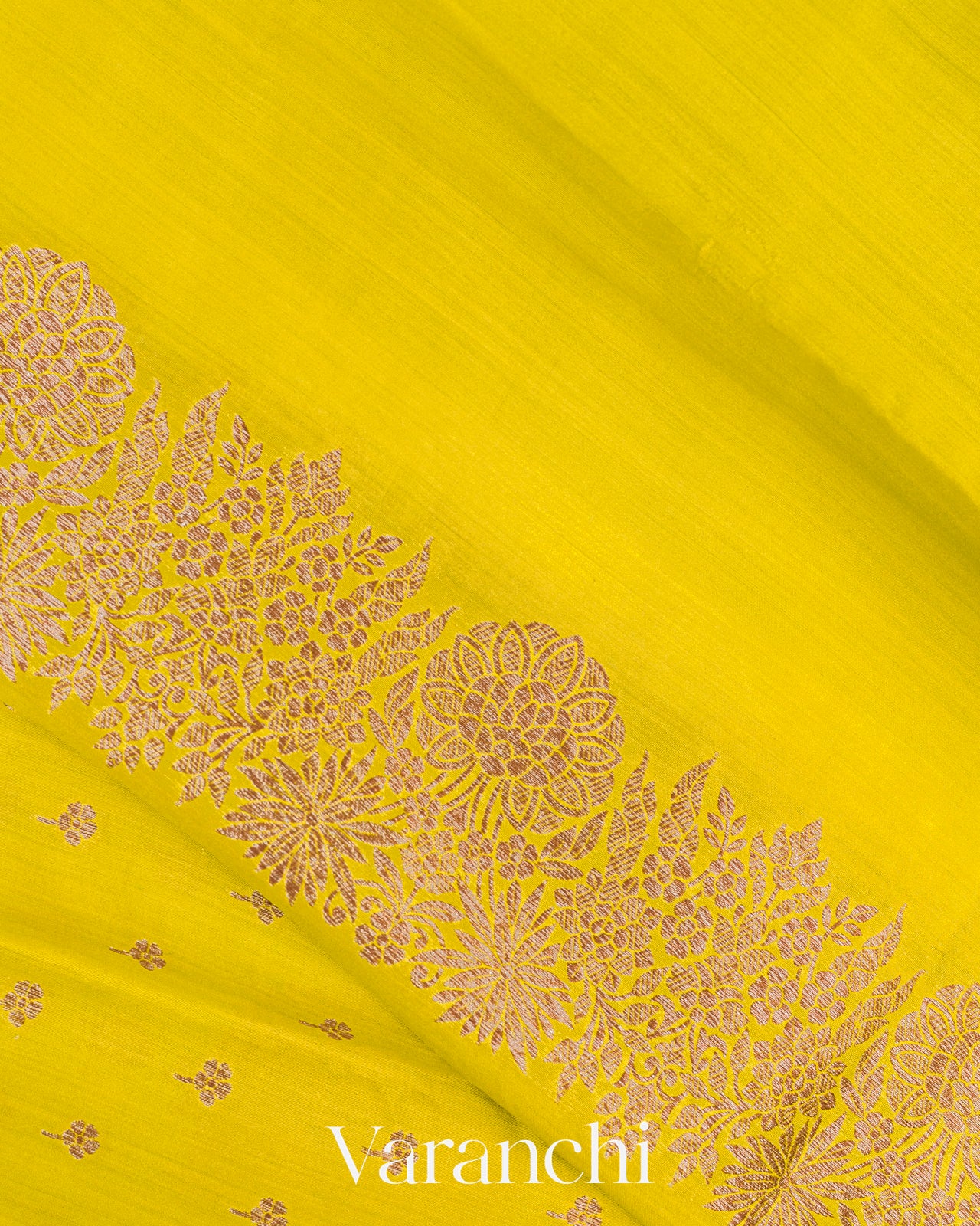 Light Lemon Green Pure Chiniya Silk Handloom Saree 