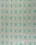 Mint Green Digital Printed Pure Chiniya Silk Saree