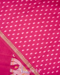 Magenta Pink Digital Printed Pure Chiniya Silk Saree