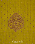 Mehandi Green Pure Chiniya Silk Handloom Saree