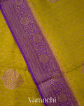 Mehandi Green Pure Chiniya Silk Handloom Saree
