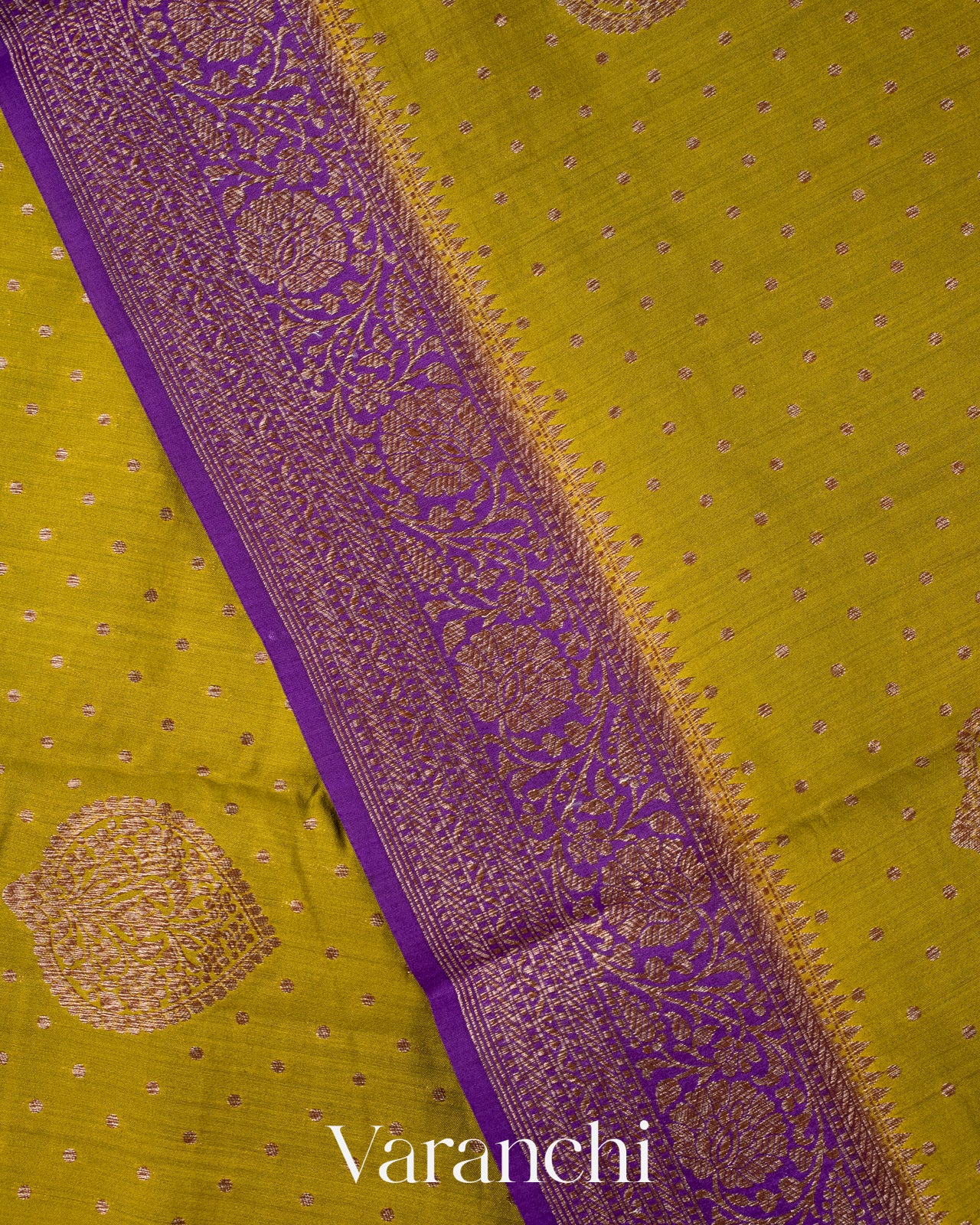 Mehandi Green Pure Chiniya Silk Handloom Saree