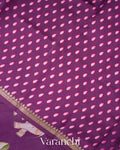 Purple Digital Printed Pure Chiniya Silk Saree