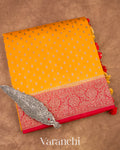 Turmeric Yellow Pure Chiniya Silk Saree