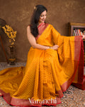 Turmeric Yellow Pure Chiniya Silk Saree