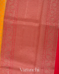 Turmeric Yellow Pure Chiniya Silk Saree