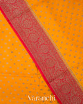 Turmeric Yellow Pure Chiniya Silk Saree