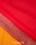 Turmeric Yellow Pure Chiniya Silk Saree