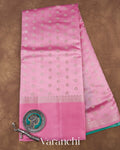Baby Pink Pure Chiniya Silk Saree