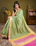 Chiniya Soft Sage  Silk Saree