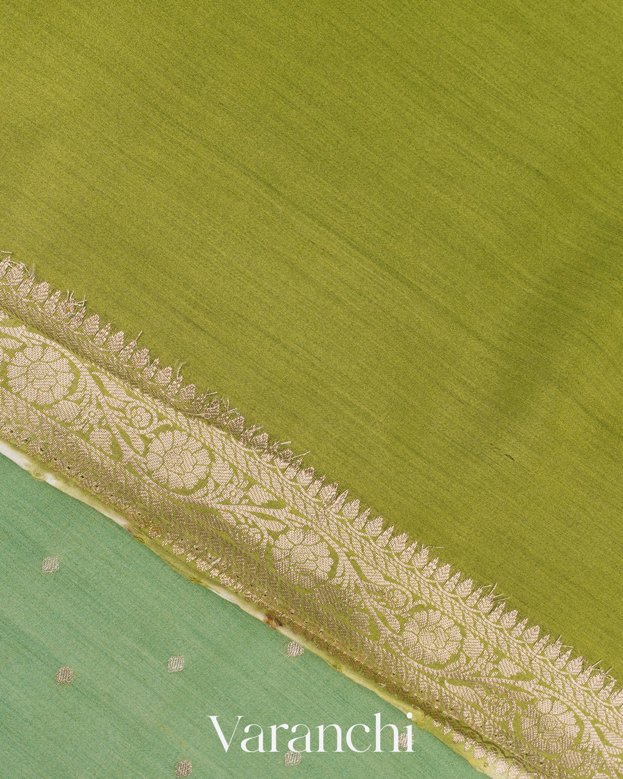 Chiniya Soft Sage  Silk Saree