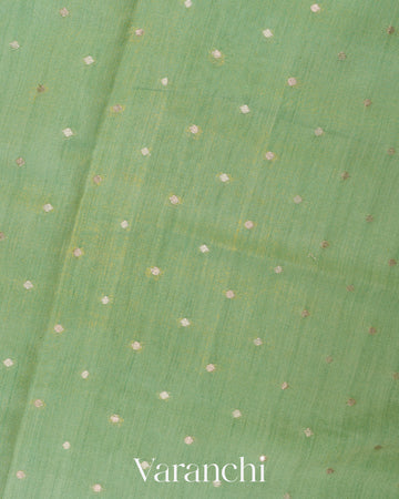 Chiniya Soft Sage  Silk Saree