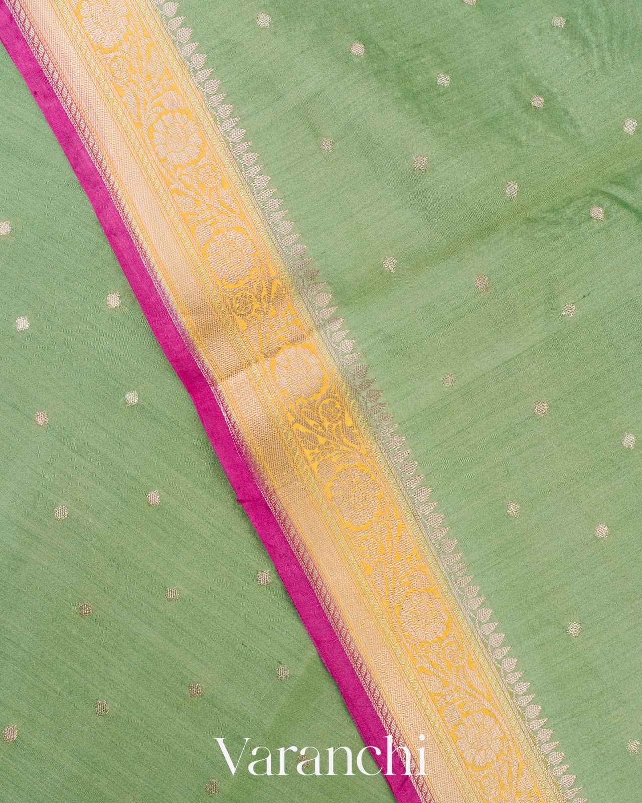 Chiniya Soft Sage  Silk Saree