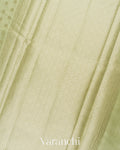 Light Pista Green Pure Chiniya Silk Saree