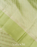 Light Pista Green Pure Chiniya Silk Saree