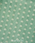 Pale Sage Green Pure Chiniya Silk Saree