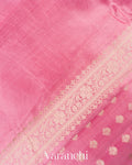 Lotus Pink Pure Chiniya Silk Saree
