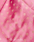 Lotus Pink Pure Chiniya Silk Saree