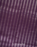 Deep Purple Pure Cotton With Tissue Striped Saree 
