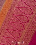Onion Pink Pure Crepe Silk Handloom Saree