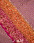Onion Pink Pure Crepe Silk Handloom Saree