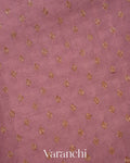Onion Pink Pure Crepe Silk Handloom Saree