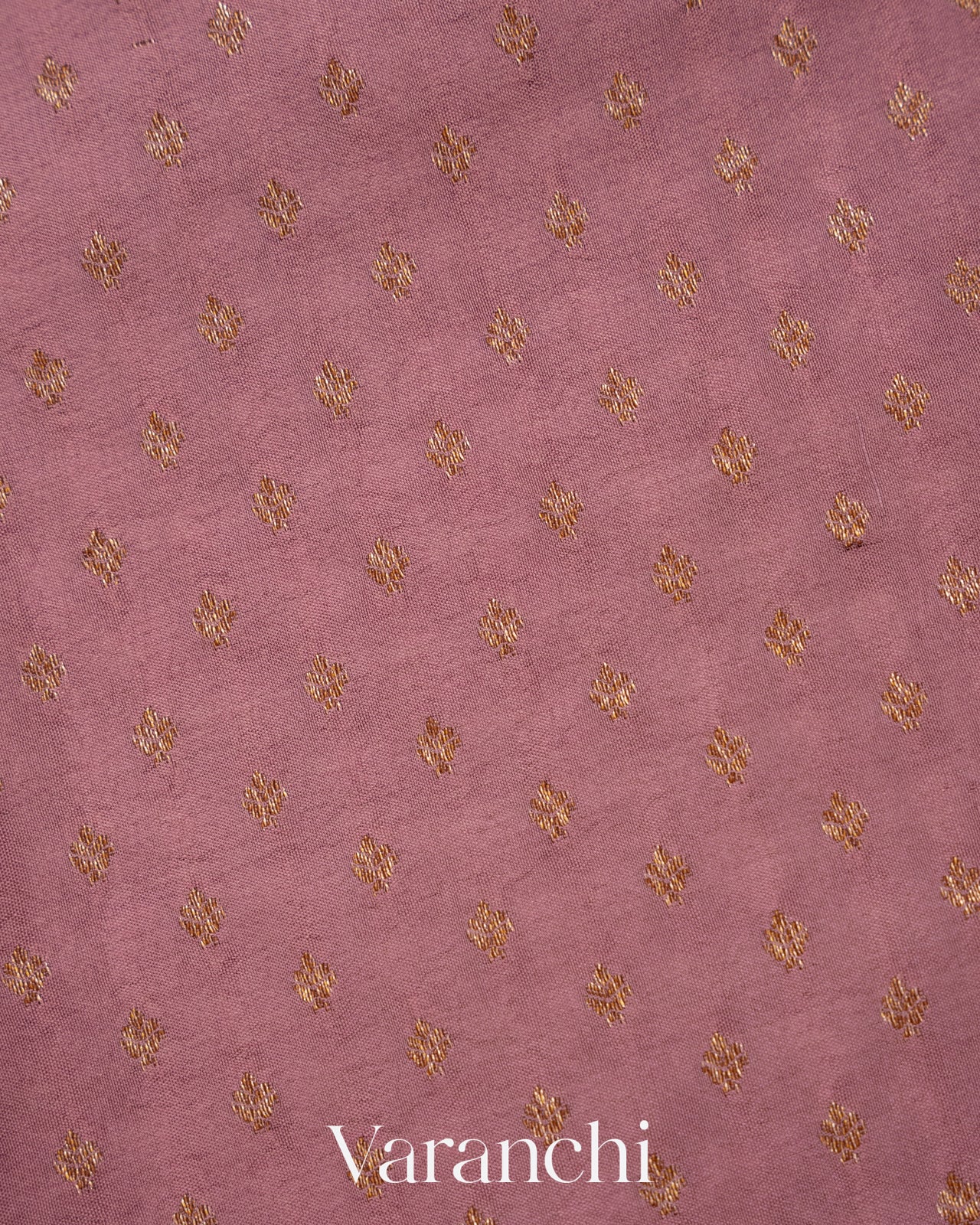 Onion Pink Pure Crepe Silk Handloom Saree