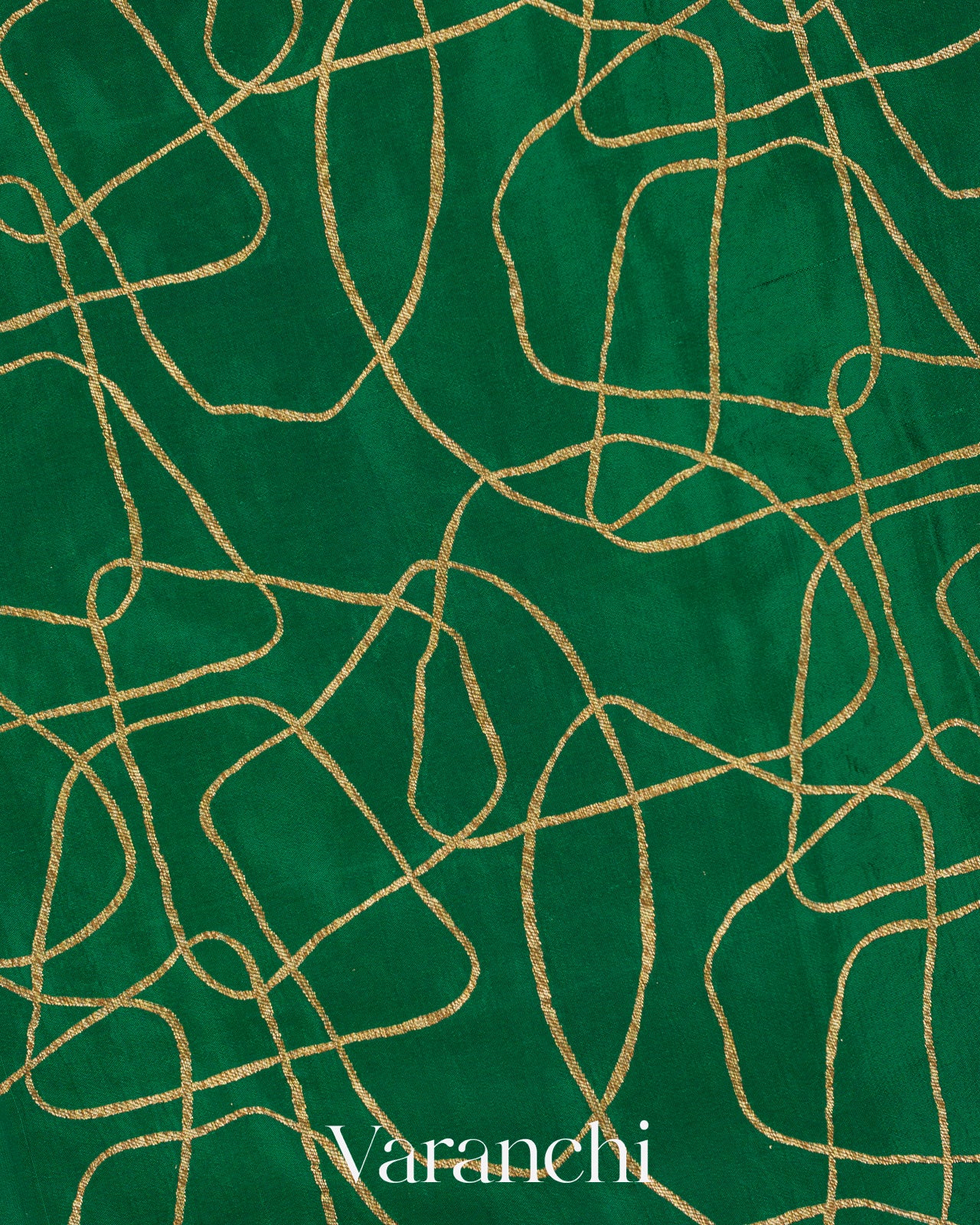 Bottle Green Pure Crepe Silk Handloom Saree