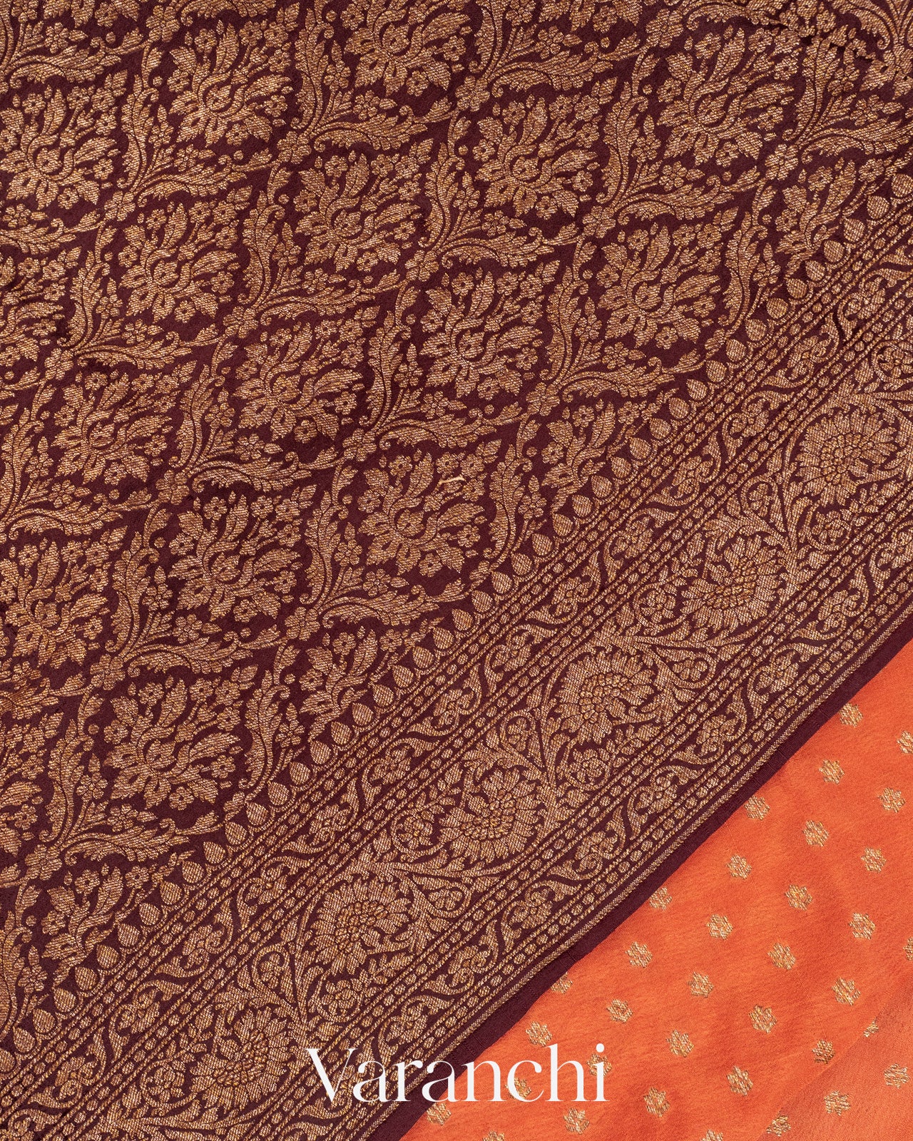 Soft Coral Pure Crepe Silk Handloom Saree 