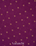 Deep Wine Pure Crepe Silk Handloom Saree