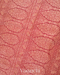 Maroon Heavy Brocade Pure Crepe Silk Handloom Saree