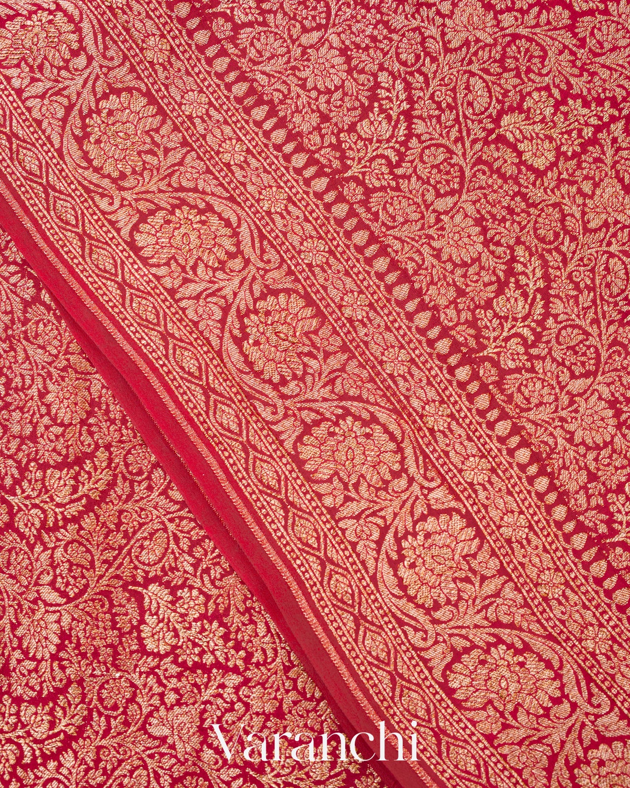 Maroon Heavy Brocade Pure Crepe Silk Handloom Saree