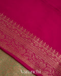Pista Green Pure Crepe Silk Handloom Saree