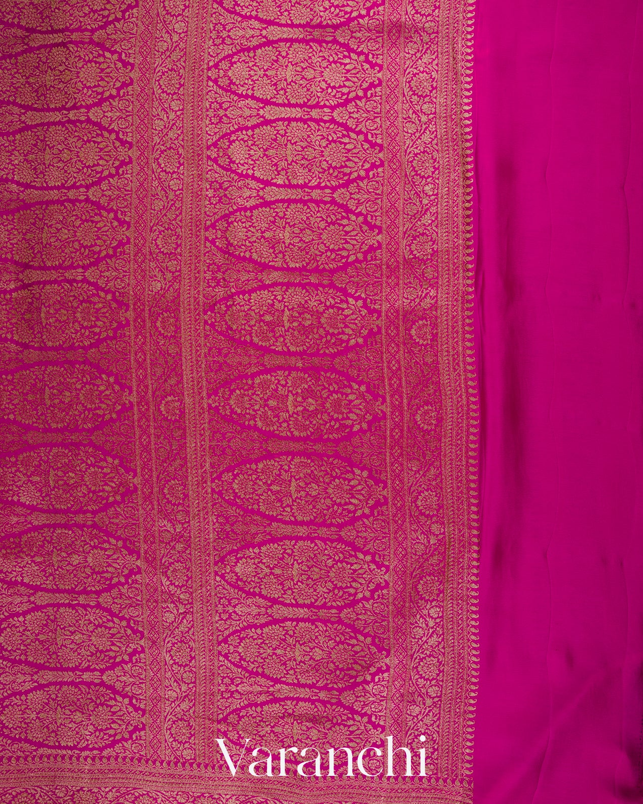 Rama Green Heavy Brocade Pure Crepe Silk Handloom Saree