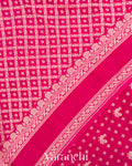 Rani Pink Pure Crepe Silk Saree