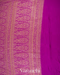 Turquoise Blue Heavy Brocade Pure Crepe Silk Handloom Saree