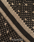 Pure Black Pure Crepe Silk Saree 