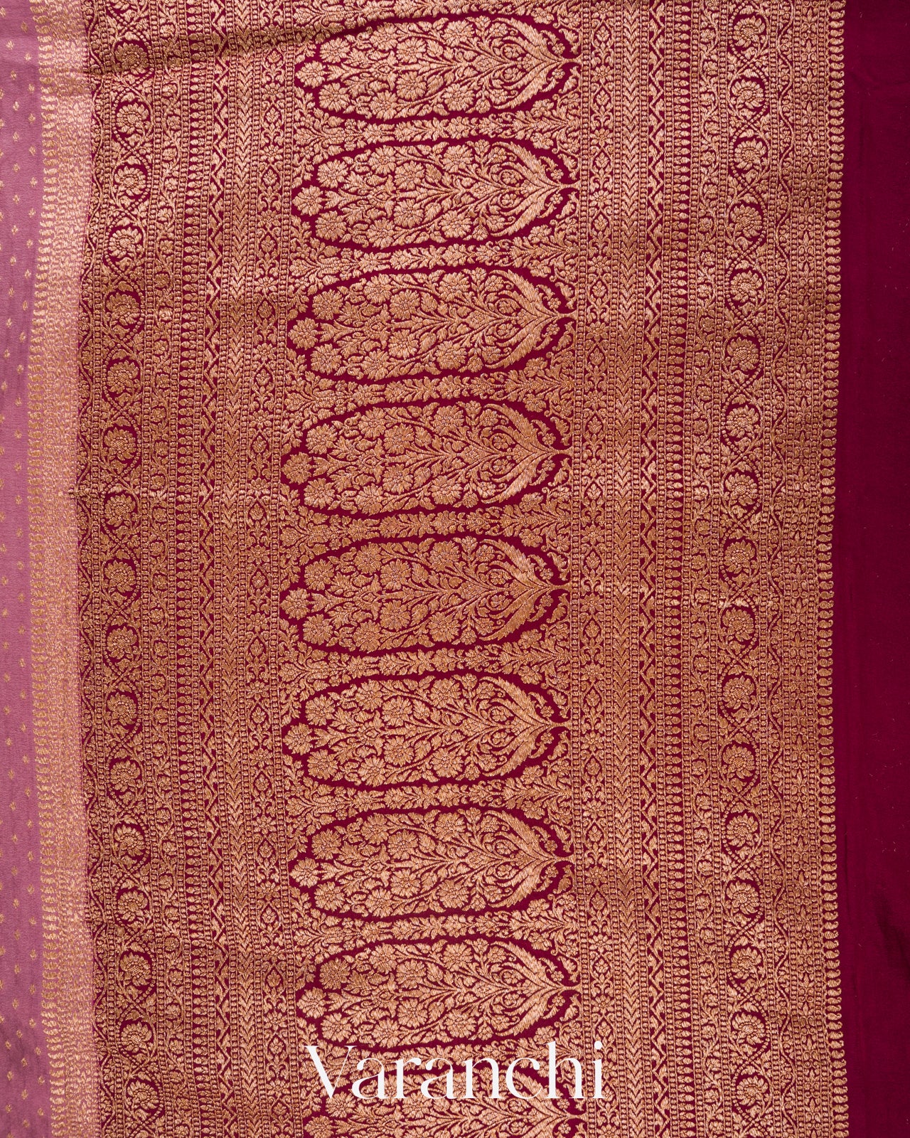 Dusty Rose Pure Crepe Silk Handloom Saree