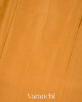 Mustard Yellow Pure Crepe Silk Handloom Saree