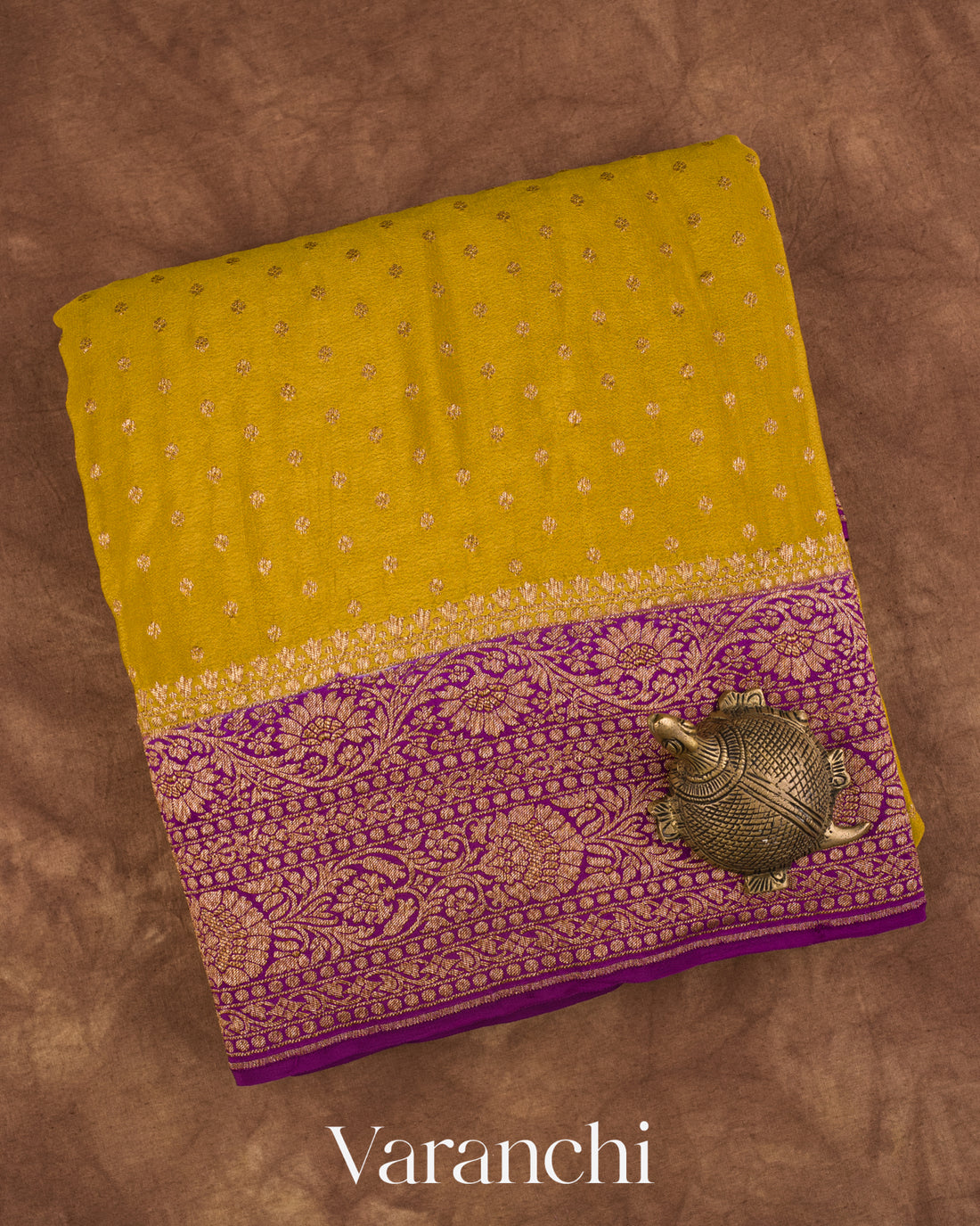 Deep Green Pure Crepe Silk Handloom Saree
