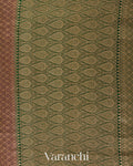 Rani Pink Pure Crepe Silk Handloom Saree