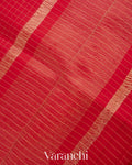Red Pure Crush Kora Silk Saree