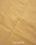 Butter Yellow Pure Crush Tissue Kora Silk Saree