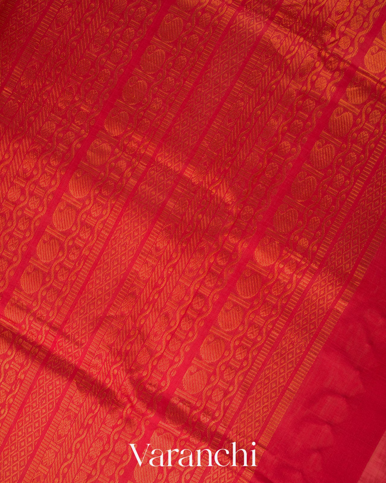 Off White  Korvai Pure Kanchipuram Silk Cotton Handloom Saree 