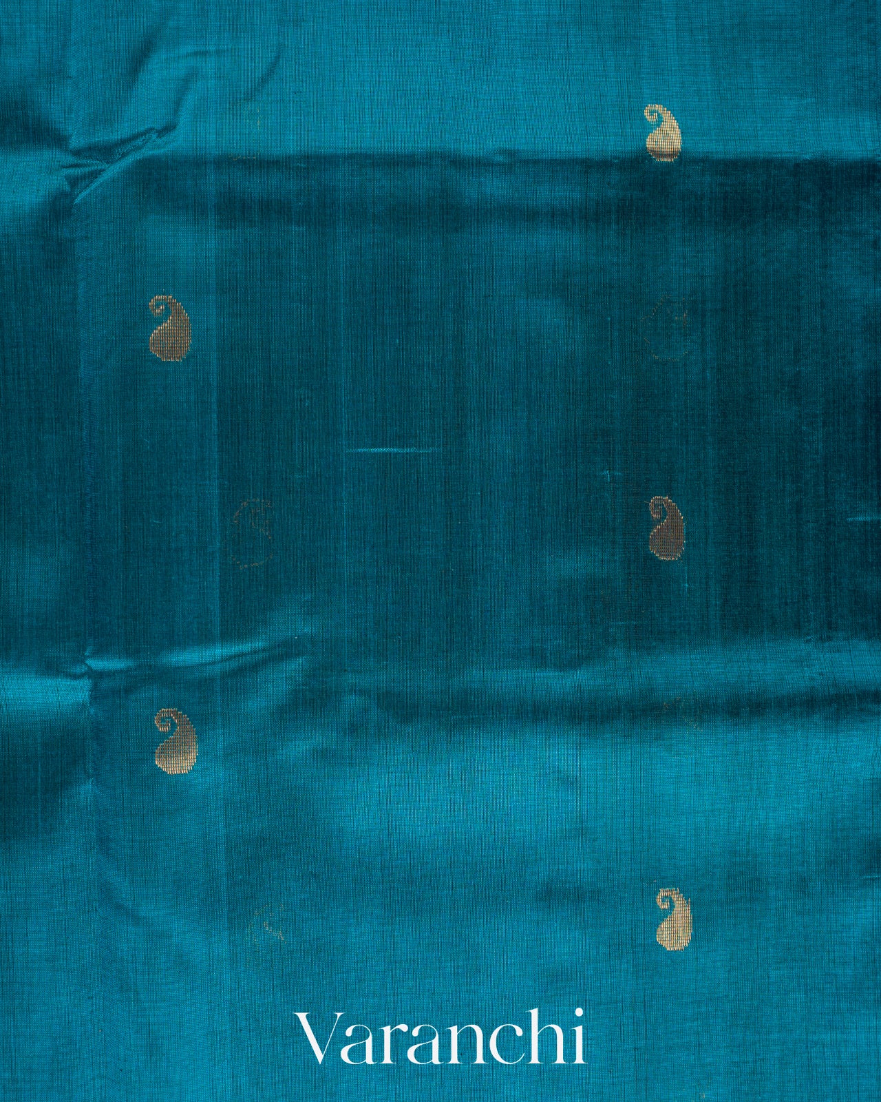Royal Blue Pure Kanchipuram Silk Cotton Handloom Saree 