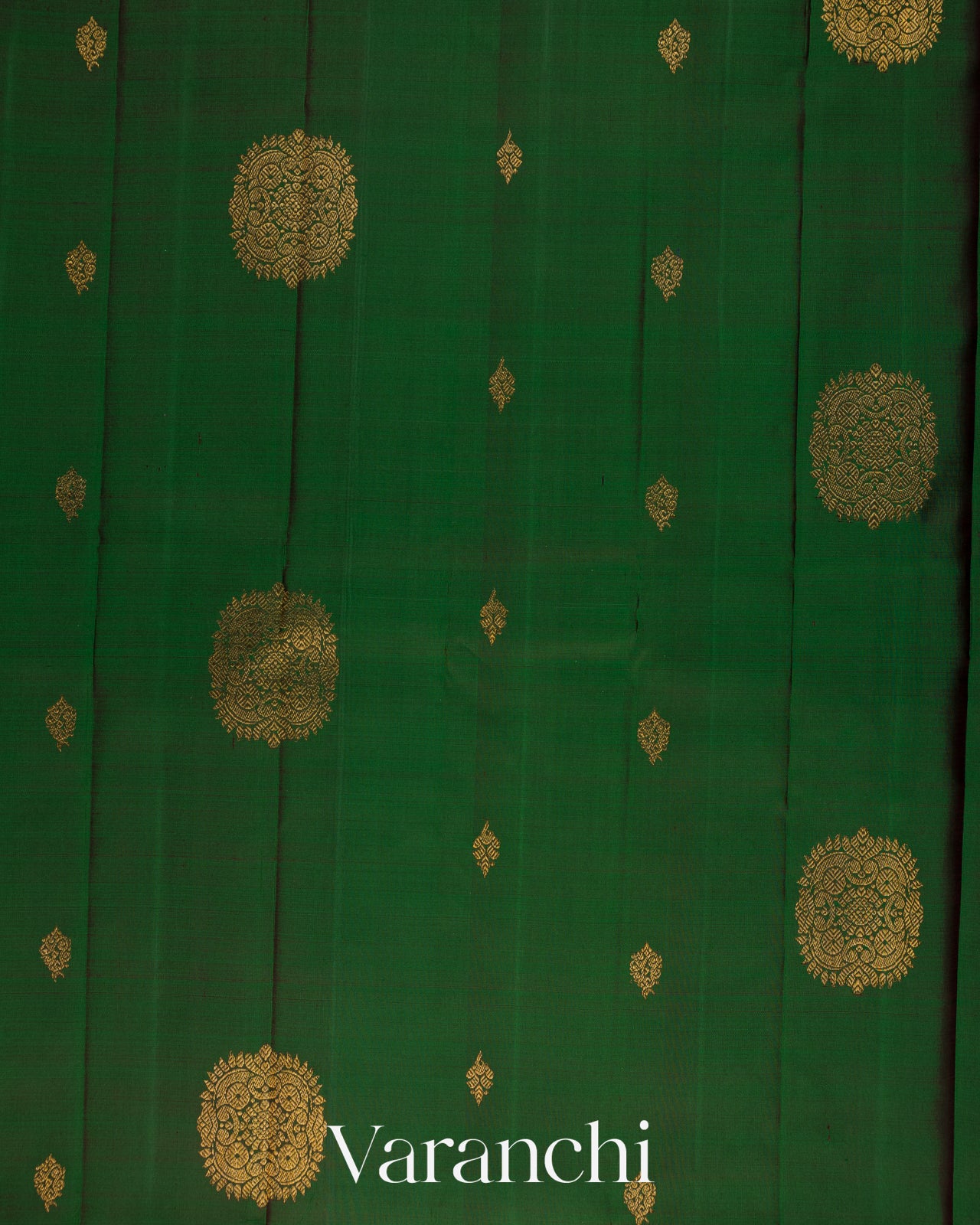 Emerald Green Pure Kanchipuram Silk Saree 
