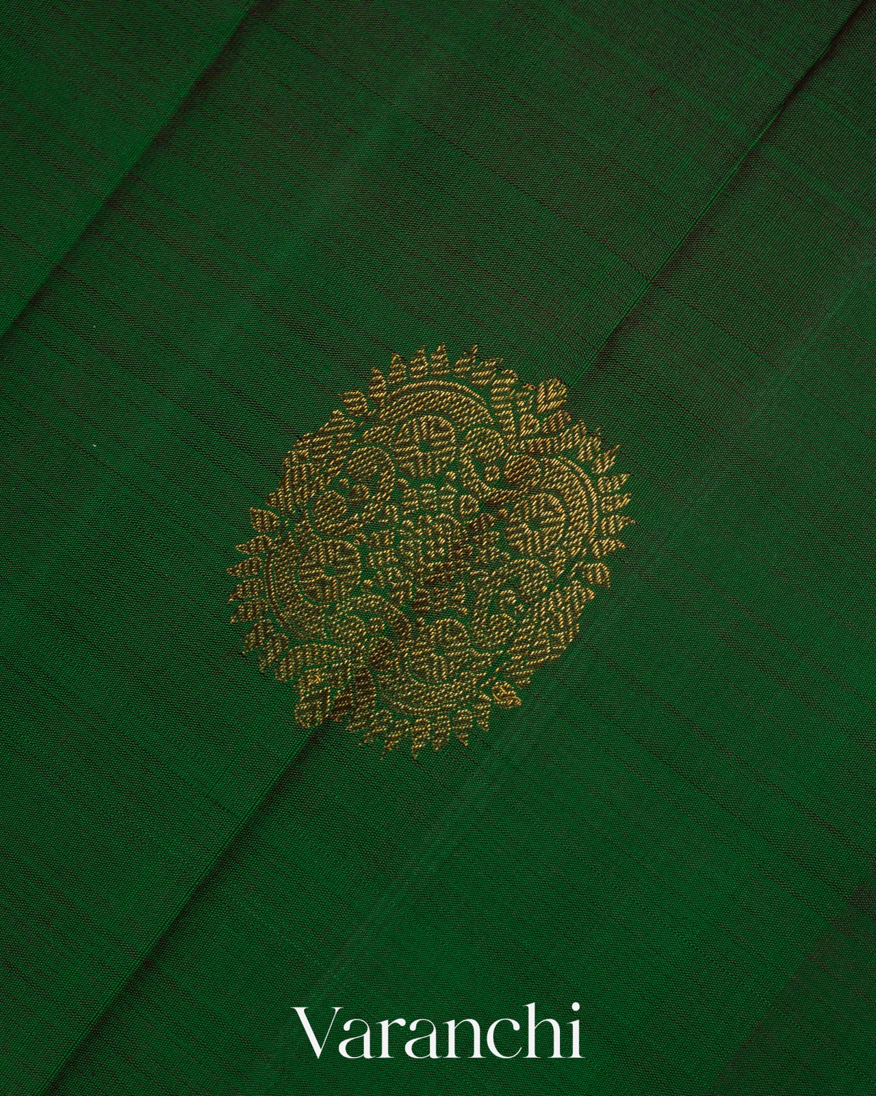 Emerald Green Pure Kanchipuram Silk Saree 